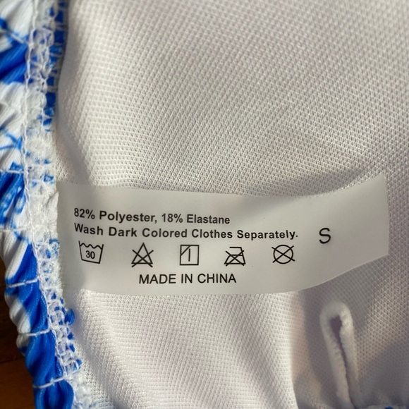 NEW Womens Small Floral Print Halter Tie Back Bikini Wireless Triangle Bra SWIM - Picture 6 of 6